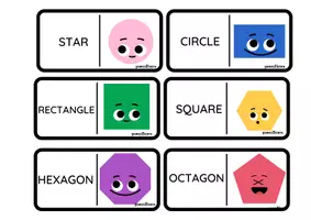 Vista previa - Unidades / Secuencias / Situaciones de Aprendizaje - SHAPES DOMINO AND FLASHCARDS - página 1