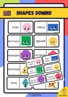 Vista previa - Unidades / Secuencias / Situaciones de Aprendizaje - SHAPES DOMINO AND FLASHCARDS - Portada