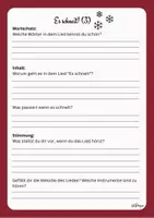 Vorschau - Stationenlernen - Deutsch lernen mit Weihnachtsliedern - Es schneit - Seite 2