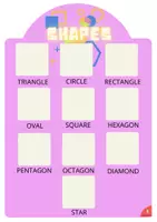 anteprima - Esercizi - Attività sul vocabolario delle forme in inglese. Shapes - Pagina 3