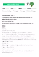 Vorschau - Arbeitsblätter - Chemie-Klassenarbeit - Klasse 11 Thema Organische Chemie und Säure-Base-Reaktionen - Deckblatt
