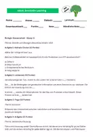 Vorschau - Arbeitsblätter - Biologie-Klassenarbeit - Klasse 11 Thema Genetik und Ökologie - Deckblatt