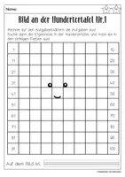 Vorschau - Arbeitsblätter - Rechnen und Malen an der Hundertertafel (ohne Überschreitung) - Seite 2