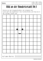 Vorschau - Arbeitsblätter - Rechnen und Malen an der Hundertertafel (ohne Überschreitung) - Seite 3