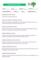 Vorschau - Arbeitsblätter - Biologie-Klassenarbeit - Klasse 8 Thema Zellen - Deckblatt