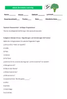 Vorschau - Arbeitsblätter - Spanisch-Klassenarbeit - Anfänger Eingangsklasse Thema Grundlegende Einführung in die spanische Sprache - Deckblatt