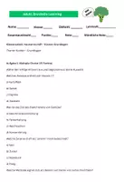 Vorschau - Arbeitsblätter - Klassenarbeit Hauswirtschaft - Kochen Grundlagen Thema Kochen - Grundlagen - Deckblatt