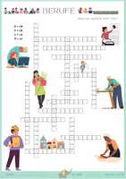 Vorschau - Spiele - BERUFE - Wortschatz Spiel Rätsel A1 A2 mit Lösung PDF - Deckblatt