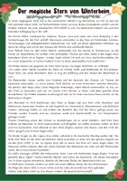 Vorschau - Arbeitsblätter - Schöne Adventsgeschichten / Lesetext / Leseverstehen (Klasse 4/ 5/ 6/ 7) - Seite 1