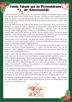 Vorschau - Arbeitsblätter - Schöne Adventsgeschichten / Lesetext / Leseverstehen (Klasse 4/ 5/ 6/ 7) - Deckblatt