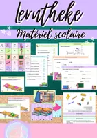 Vorschau - Mal- und Bastelvorlagen - Lerntheke: Matériel scolaire - Deckblatt