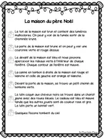 Aperçu - Feuilles d'exercices - Coloriages de Noël: textes à lire - Page 1