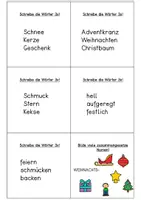 Vorschau - Arbeitsblätter - Weihnachten - Lernwörter spielerisch üben - Seite 3