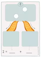 Vorschau - Arbeitsblätter - Zahlzerlegungen veranschaulichen und üben - Plättchen rutschen - Seite 3