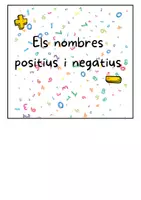 Vista previa - Hojas de trabajo - Flipbook sobre els nombres enters - Portada