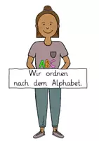 Vorschau - Arbeitsblätter - Nach dem Alphabet ABC ordnen Tafelmaterial Merkplakate ABs - Seite 3