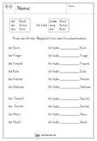 Vorschau - Arbeitsblätter - Wortschatzarbeit (Berlin 1-2 Klasse), Nomen erkennen, 3fach - Seite 2