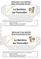 anteprima - Materiale per pittura e bricolage - La Bambina dai Fiammiferi - Marionette a Dito - Favola - Pagina 3