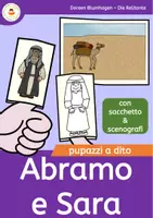 anteprima - Materiale per pittura e bricolage - Abramo e Sara - Pupazzi a dito delle storie bibliche - Pagina di copertina