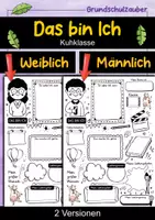 Vorschau - Arbeitsblätter - Das bin Ich Steckbrief - Kuh für die Kuhklasse - Deckblatt