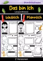 Vorschau - Arbeitsblätter - Das bin Ich Steckbrief - Leopard für die Leopardklasse - Deckblatt
