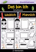 Vorschau - Arbeitsblätter - Das bin Ich Steckbrief - Schaf für die Schafklasse - Deckblatt