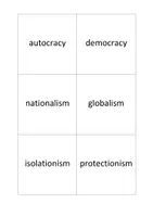 Vorschau - Aufgabenkarten - international relations word cards - Deckblatt