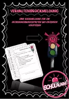 Vorschau - Anderer Materialtyp - Verhaltensrückmeldung für die Erziehungsberechtigten - Deckblatt