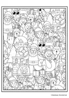 Vorschau - Mal- und Bastelvorlagen - Ausmalbilder: Mandalas zu Weihnachten - Seite 1