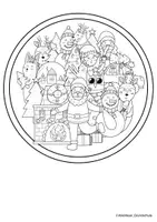 Vorschau - Mal- und Bastelvorlagen - Ausmalbilder: Mandalas zu Weihnachten - Seite 2
