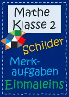 Vorschau - Fördermaterial/Inklusion - Einmaleins: Merkaufgaben als Schilder für die Wand (mit Interactive) - Deckblatt