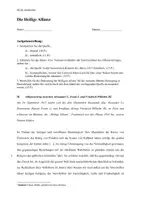 Vorschau - Klassenarbeiten - Klausur Q1 GK Restauration & Heilige Allianz inkl. EWH - Deckblatt