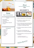 Vorschau - Arbeitsblätter - Rezept "Pfirsich-Eistee" - Seite 1