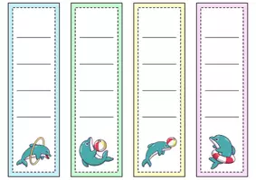 Vorschau - Anderer Materialtyp - Ordnerrücken schmal + breit - Delfin für die Delfinklasse - Seite 1