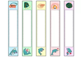Vorschau - Anderer Materialtyp - Ordnerrücken schmal + breit - Delfin für die Delfinklasse - Seite 2