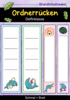 Vorschau - Anderer Materialtyp - Ordnerrücken schmal + breit - Delfin für die Delfinklasse - Deckblatt