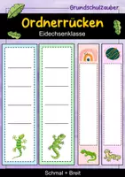Vorschau - Anderer Materialtyp - Ordnerrücken schmal + breit - Eidechse für die Eidechsenklasse - Deckblatt