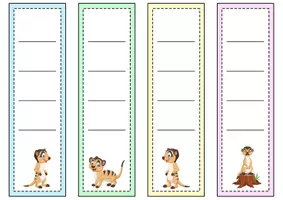 Vorschau - Anderer Materialtyp - Ordnerrücken schmal + breit - Erdmännchen für die Erdmännchenklasse - Seite 1