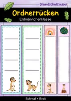 Vorschau - Anderer Materialtyp - Ordnerrücken schmal + breit - Erdmännchen für die Erdmännchenklasse - Deckblatt