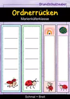 Vorschau - Anderer Materialtyp - Ordnerrücken schmal + breit - Marienkäfer für die Marienkäferklasse - Deckblatt