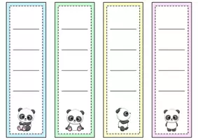 Vorschau - Anderer Materialtyp - Ordnerrücken schmal + breit - Panda für die Pandaklasse - Seite 1