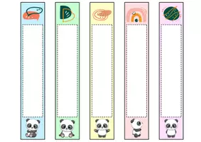 Vorschau - Anderer Materialtyp - Ordnerrücken schmal + breit - Panda für die Pandaklasse - Seite 2