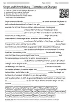 Vorschau - Arbeitsblätter - Lernposter + Arbeitsblatt "Singen und Stimmbildung - Techniken und Übungen" + interaktive Lösung & MP3 + Mindmap + Infografik - Seite 1