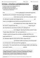 Vorschau - Arbeitsblätter - Lernposter + Arbeitsblatt "Sinfonien - Entwicklung und bedeutende Werke" + interaktive Lösung & MP3 + Infografik - Seite 1
