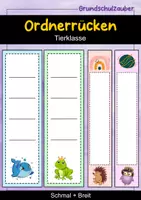 Vorschau - Anderer Materialtyp - Ordnerrücken schmal + breit - Tiere für die Tierklasse - Deckblatt