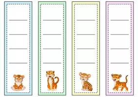 Vorschau - Anderer Materialtyp - Ordnerrücken schmal + breit - Tiger für die Tigerklasse - Seite 1