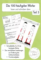 Vorschau - Arbeitsblätter - Die 100 häufigsten Wörter Teil 3 - Deckblatt
