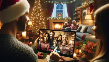 Vorschau - Mal- und Bastelvorlagen - Weihnachten und die Digitalität? - Digitalisierung - Digital feiern - Einstieg + Text + AB mit Aufgaben Leseverständnis - Tolle Stunde (Grundschul-Version) - Seite 1