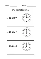 Vorschau - Arbeitsblätter - Tagesablauf - 1. Klasse - Sachunterricht - Seite 3