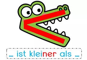 Vorschau - Spiele - Tafelmaterial Zahlen vergleichen: Größer - kleiner - gleich - Seite 1